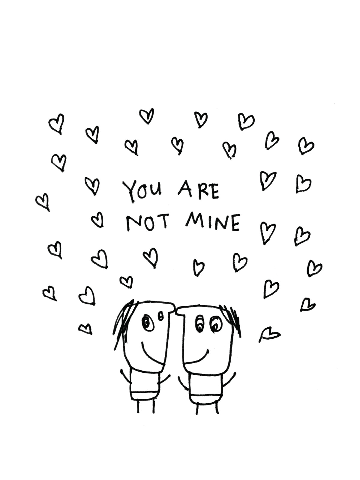 You Are Not Mine Love Card for Wife