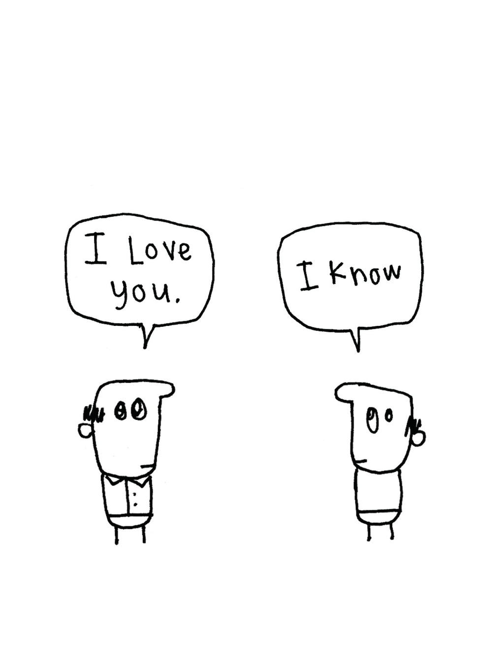 I Love You I Know Card
