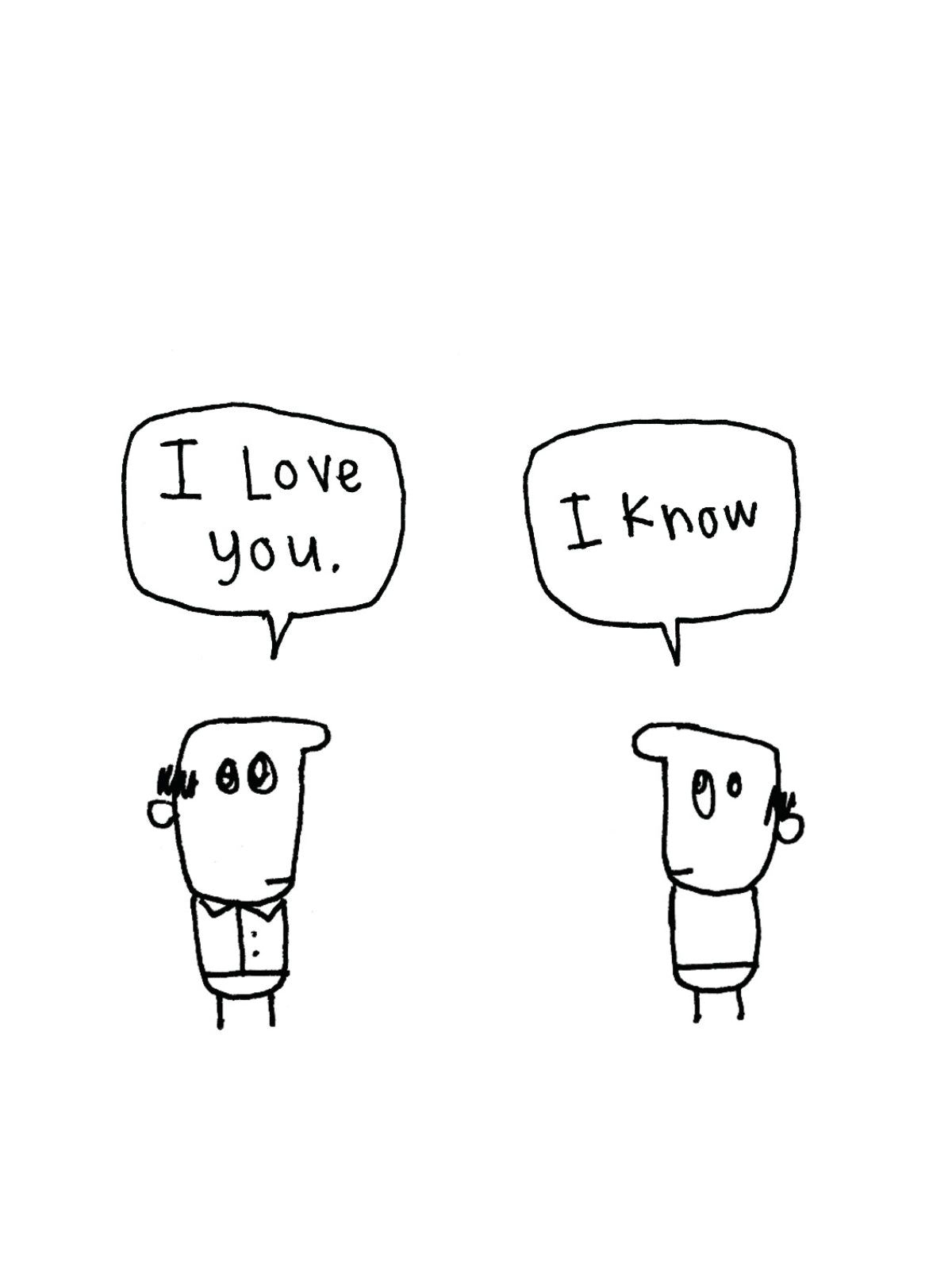 I Love You I Know Card