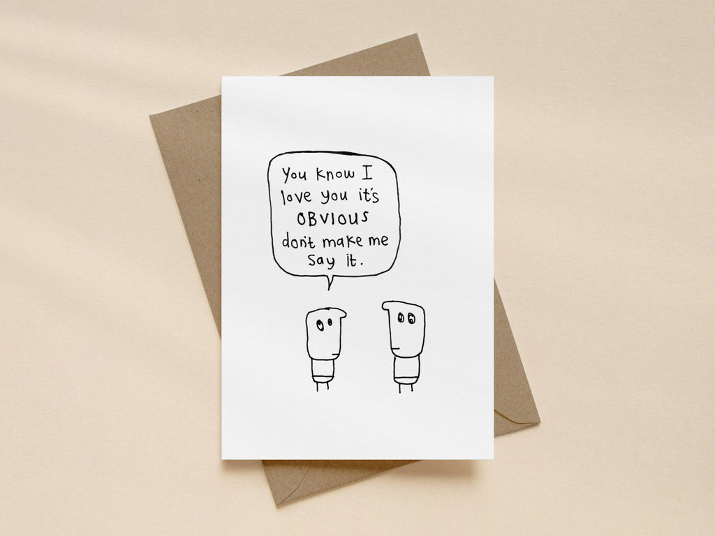 I Love You I Know Card | Valentines Card for Partner