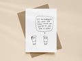 Toothbrush Down Toilet Trust Card | Funny Greeting Card for Partner