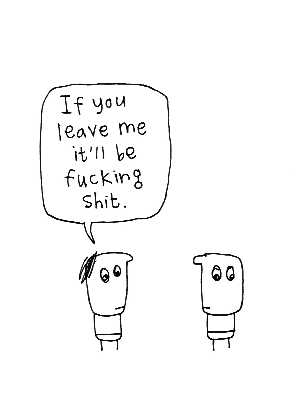 If You Leave Me Card for Other Half