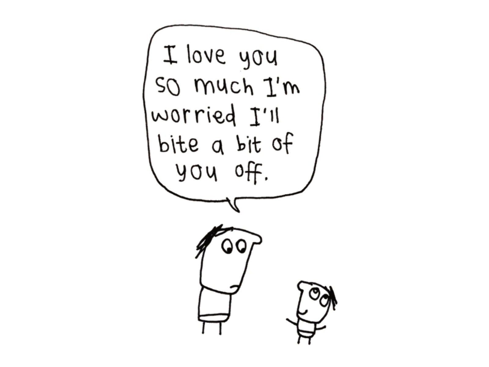 I Might Bite You New Baby Card