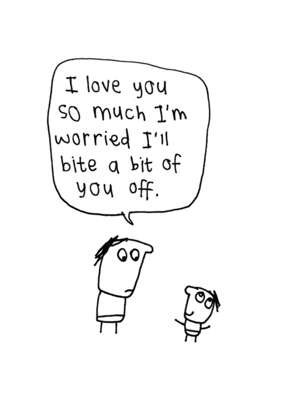 I Might Bite You New Baby Card