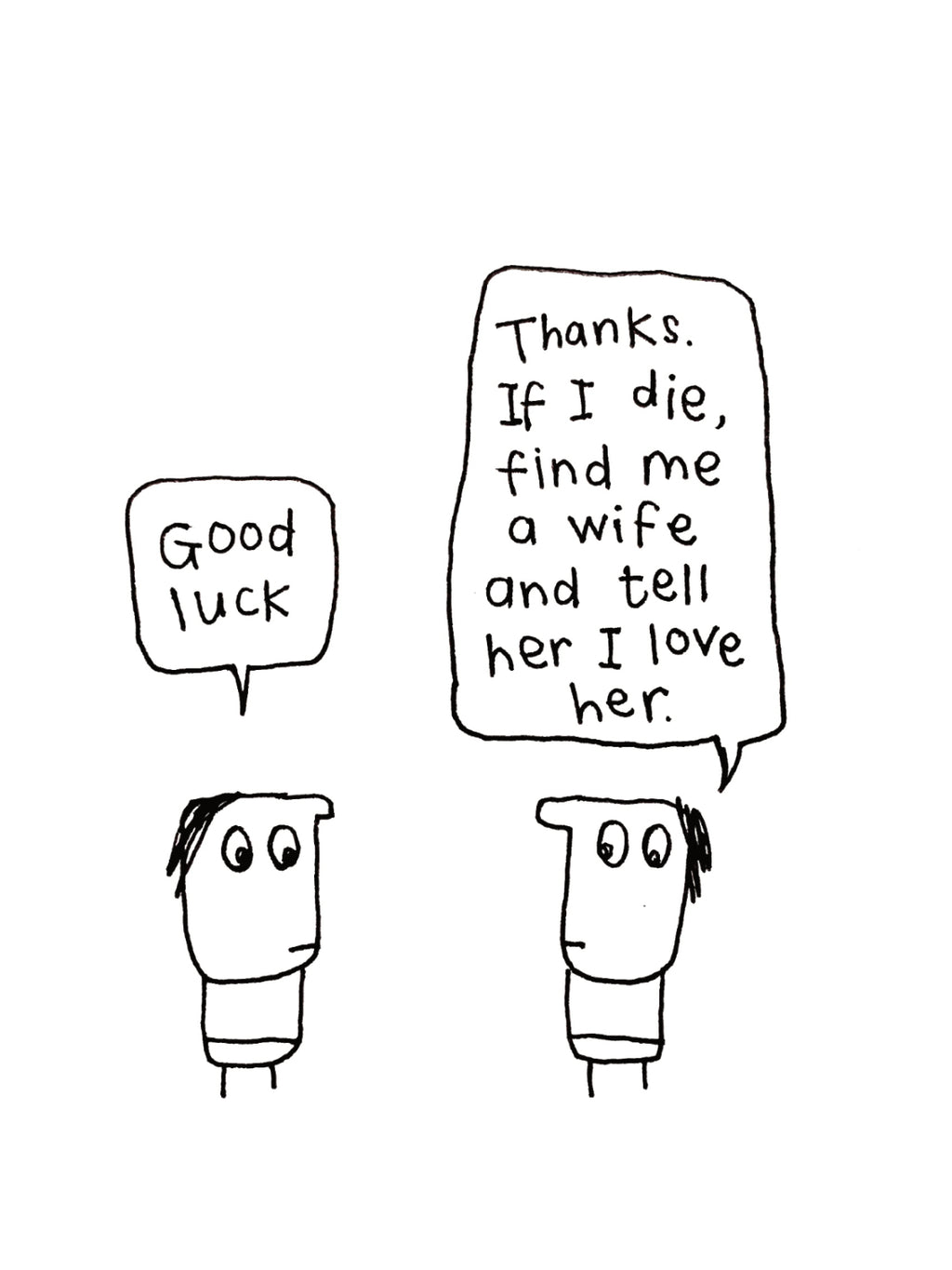 Good Luck Find Me a Wife Card