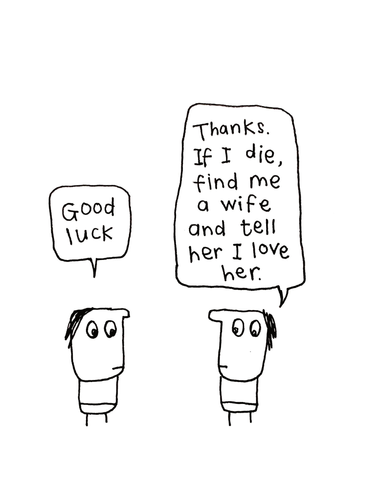 Good Luck Find Me a Wife Card