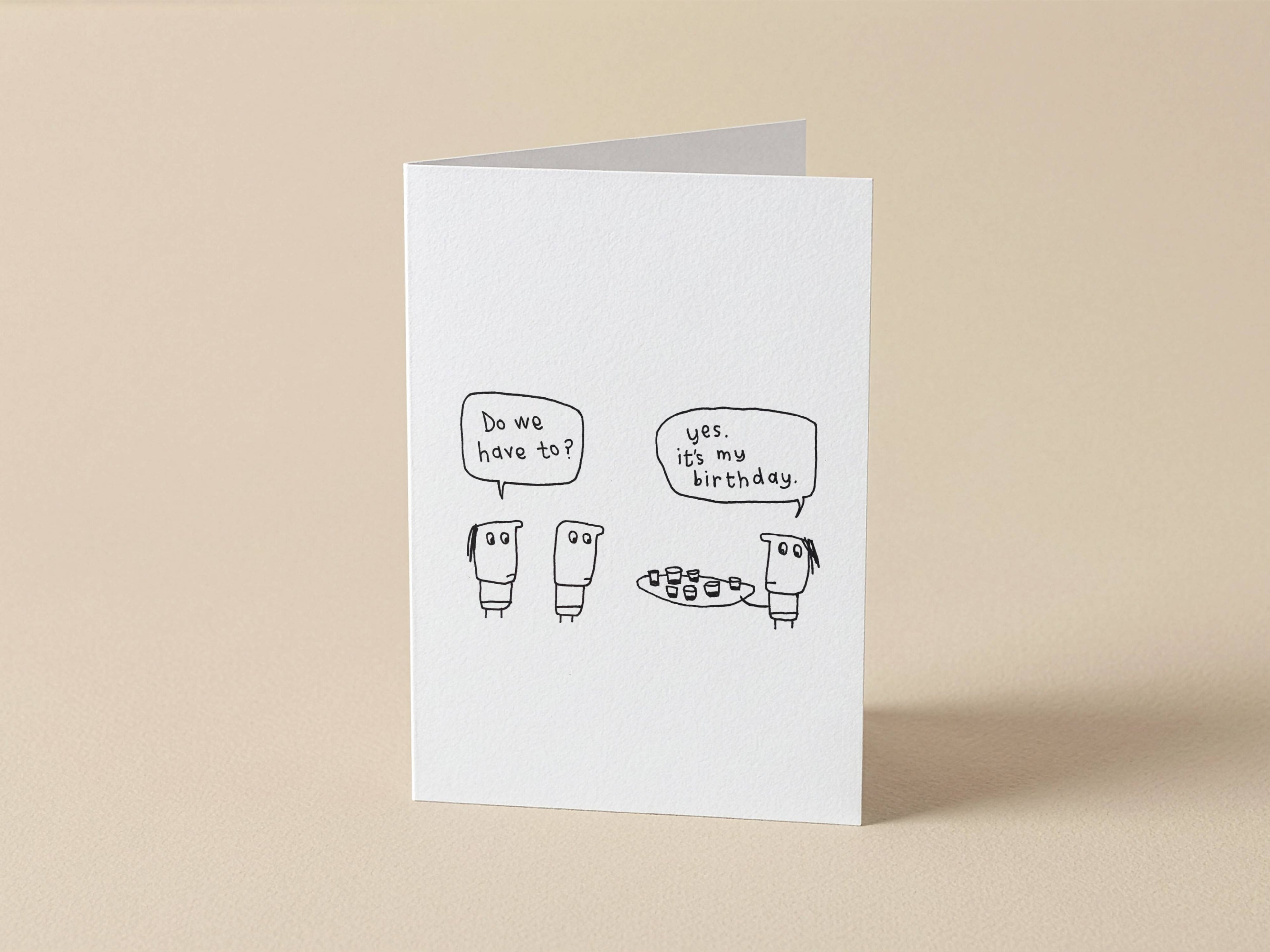 Happy Birthday Shots Card for Friend | Funny Birthday Card