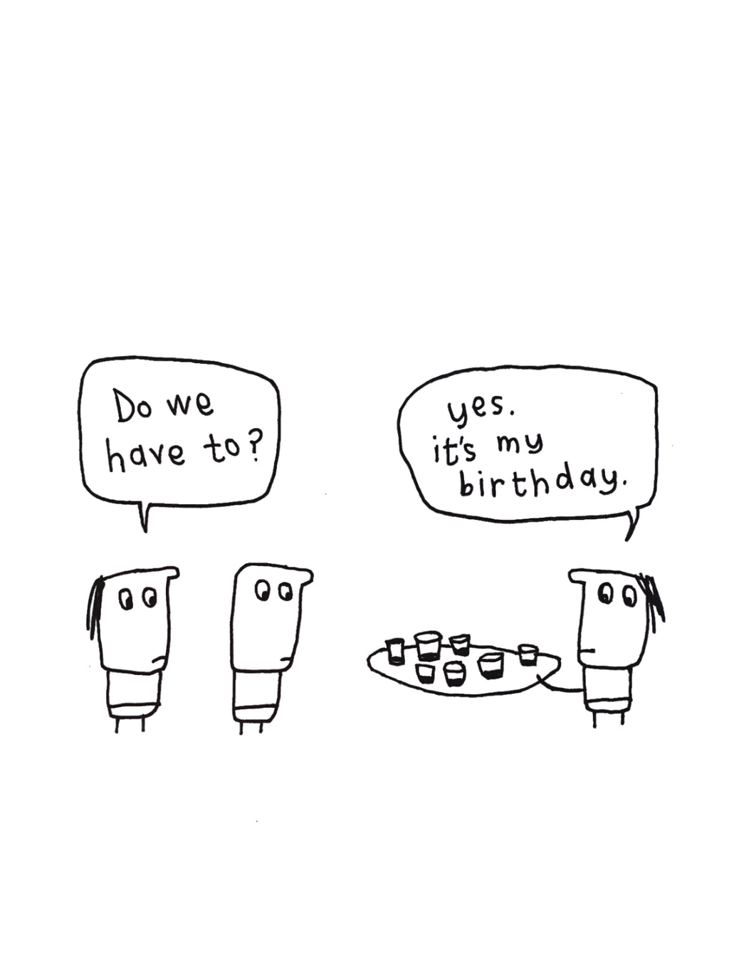 Happy Birthday Shots Card for Friend