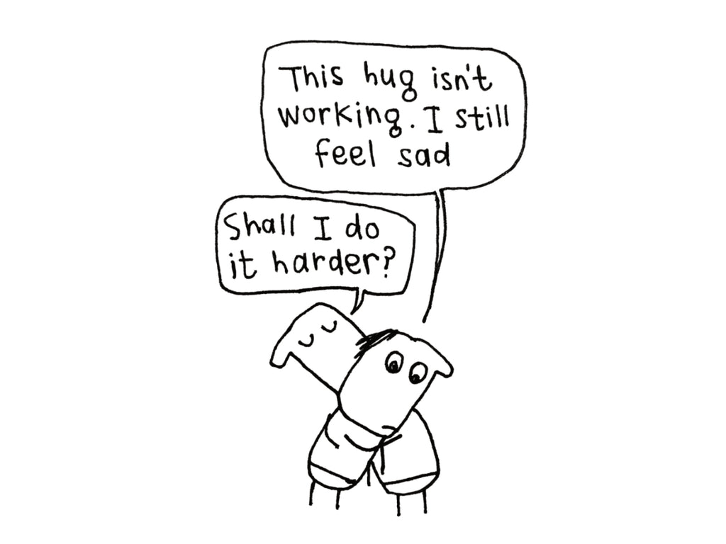 Hug You Harder Sympathy Card | Sympathy Card for Friend