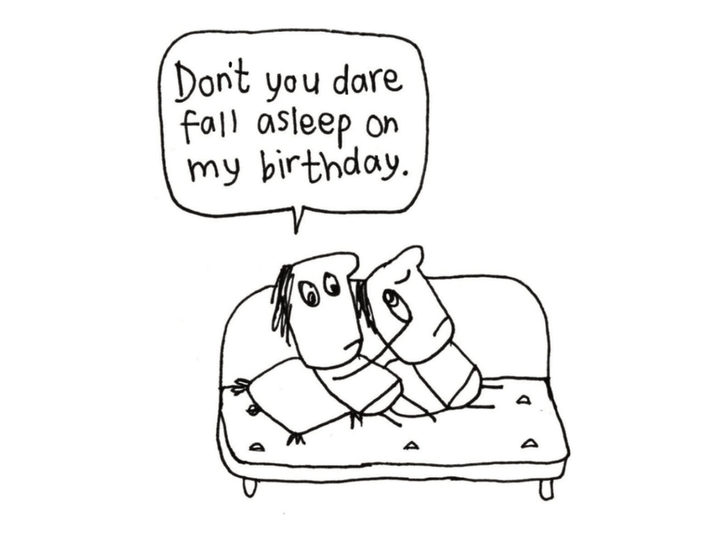 Asleep On My Birthday Card | Funny Birthday Card for Boyfriend
