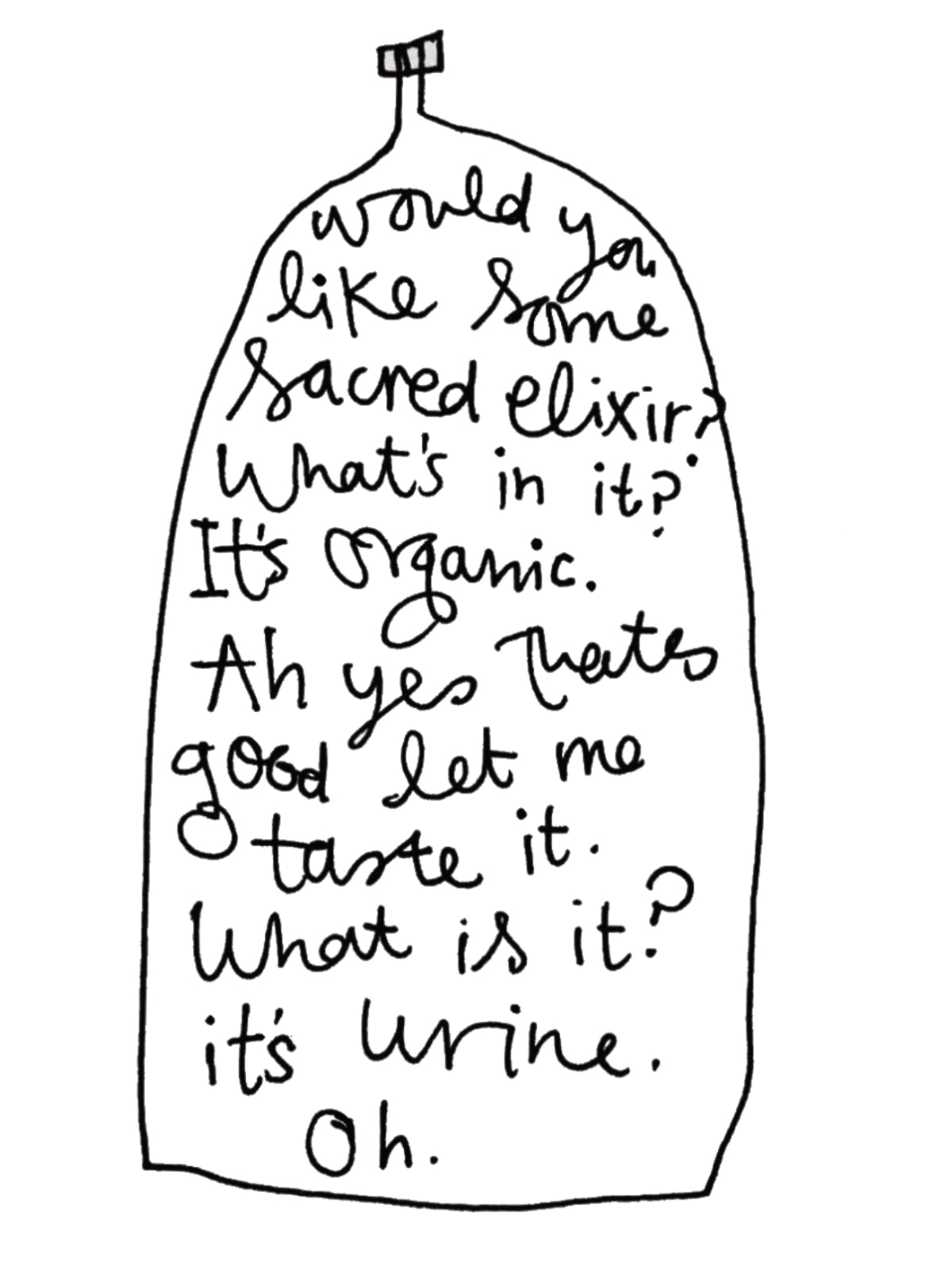 Sacred Elixir Urine Card