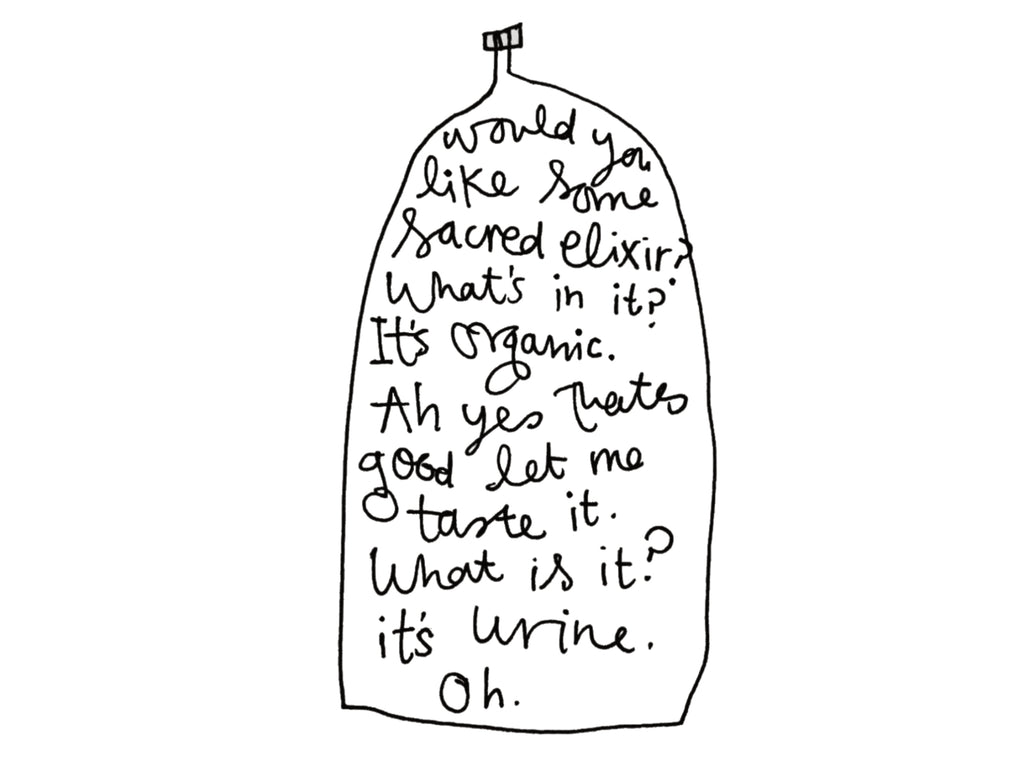 Sacred Elixir Urine Card | Funny Greeting Card for Friend