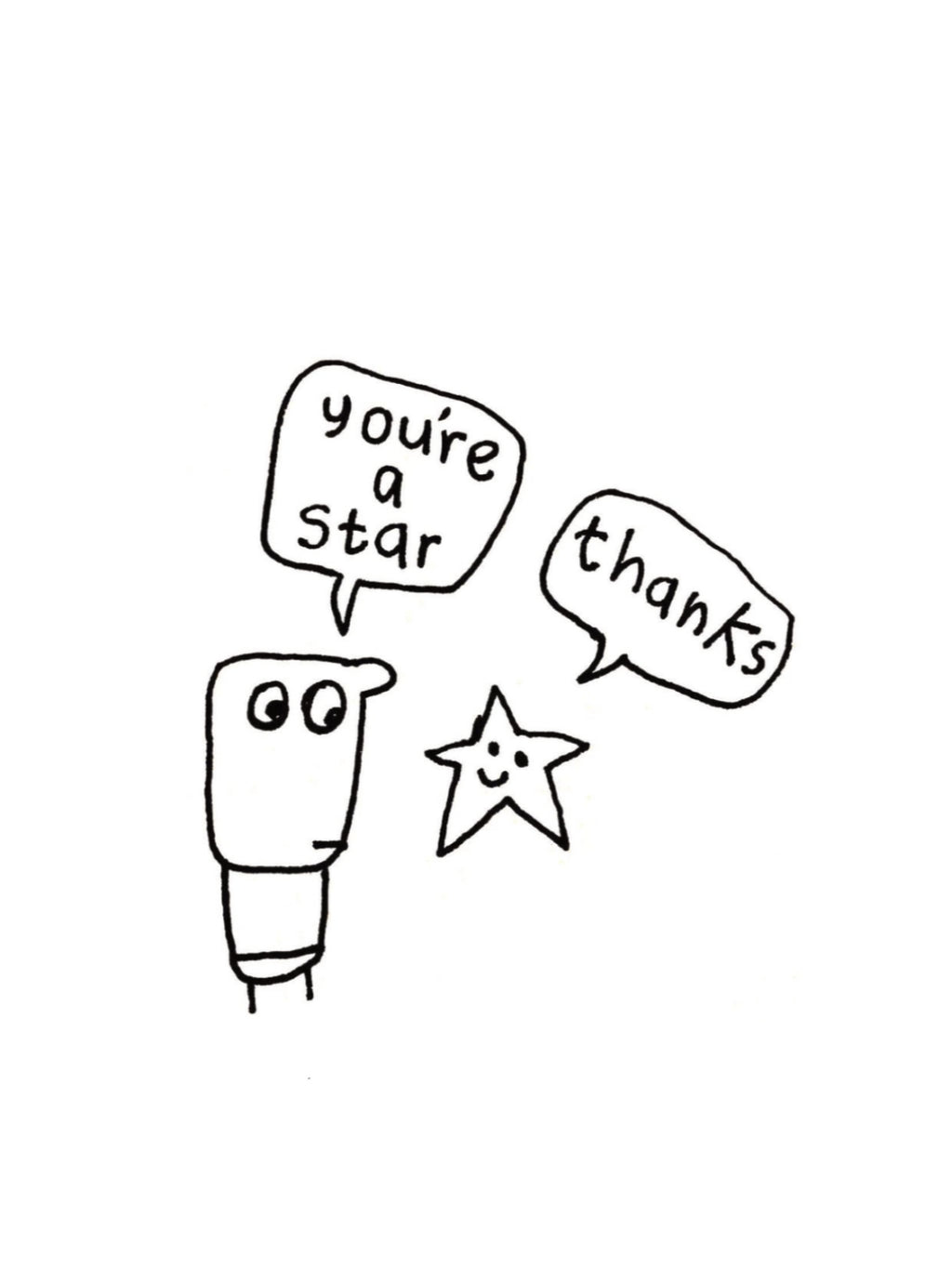 You're A Star Thankyou Card