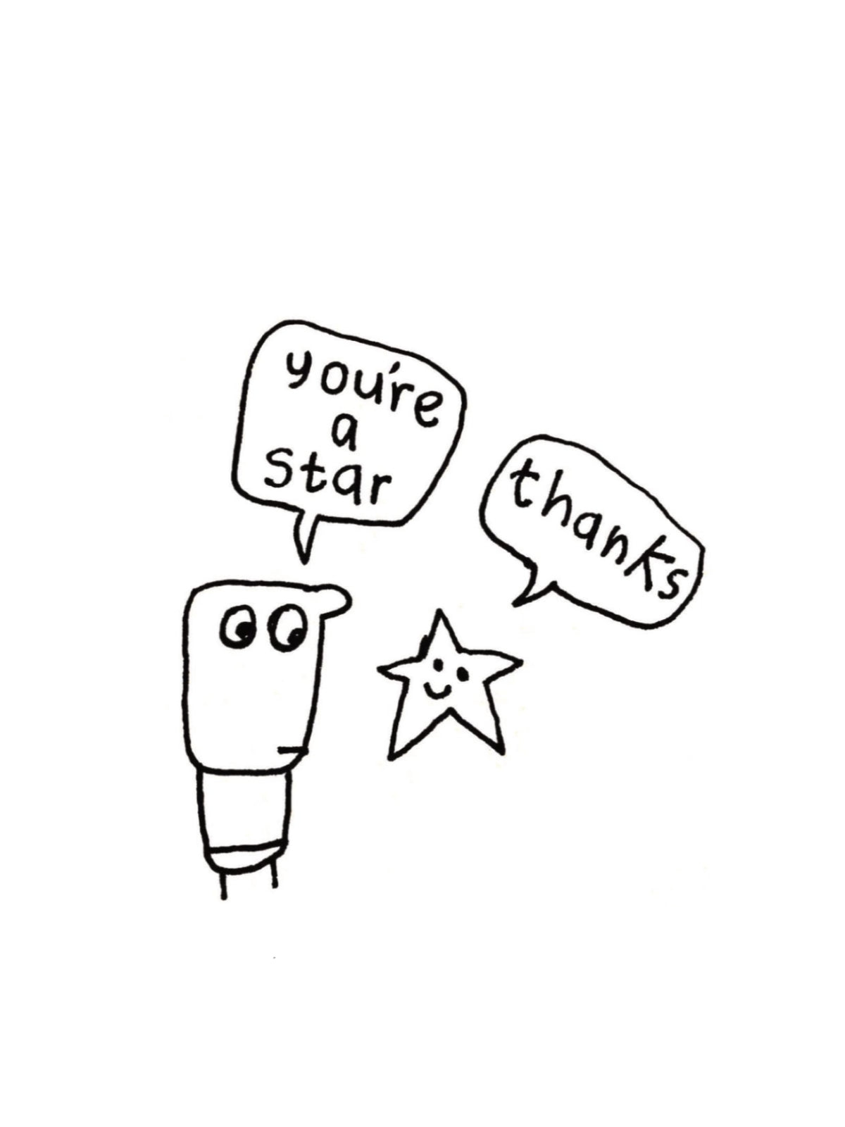 You're A Star Thankyou Card