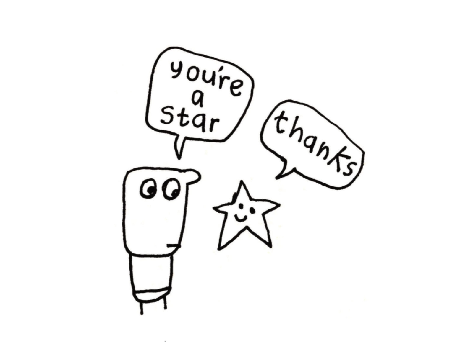 You're A Star Thank you Card