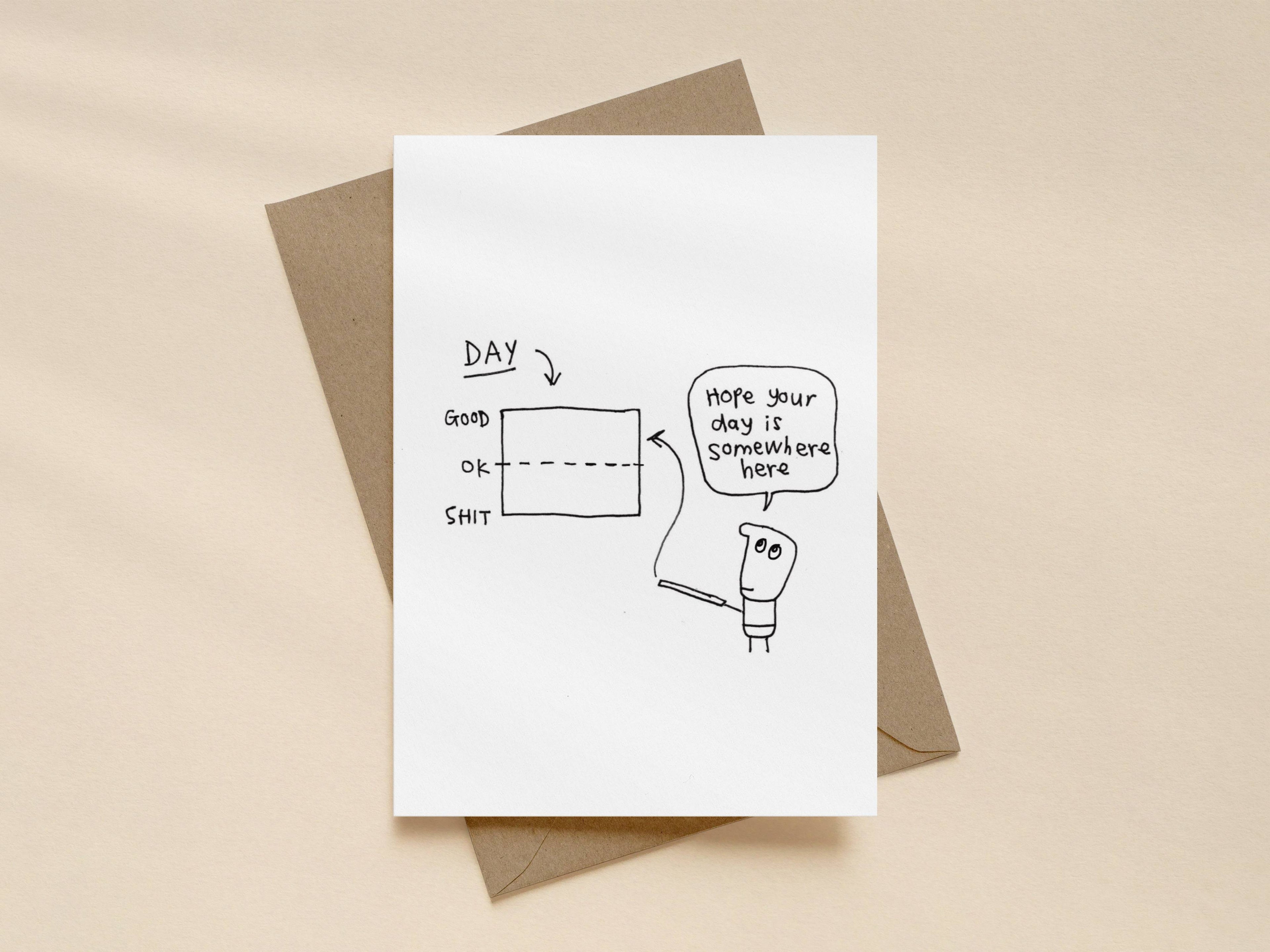 Thinking of You Card | Day Graph Card for Friend