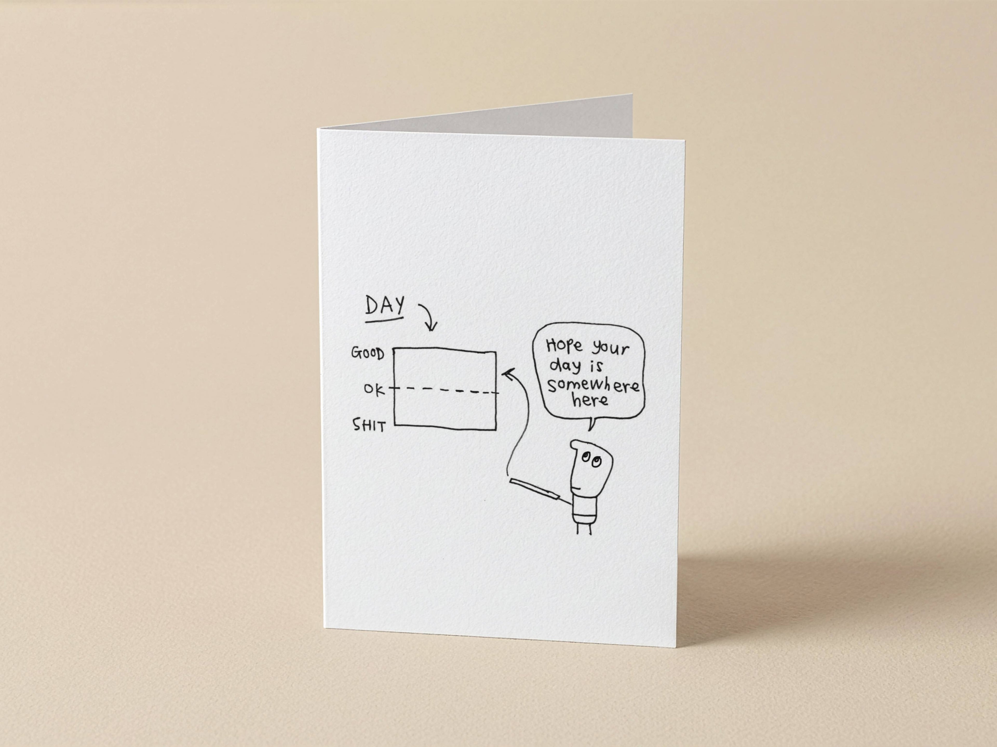 Thinking of You Card | Day Graph Card for Friend