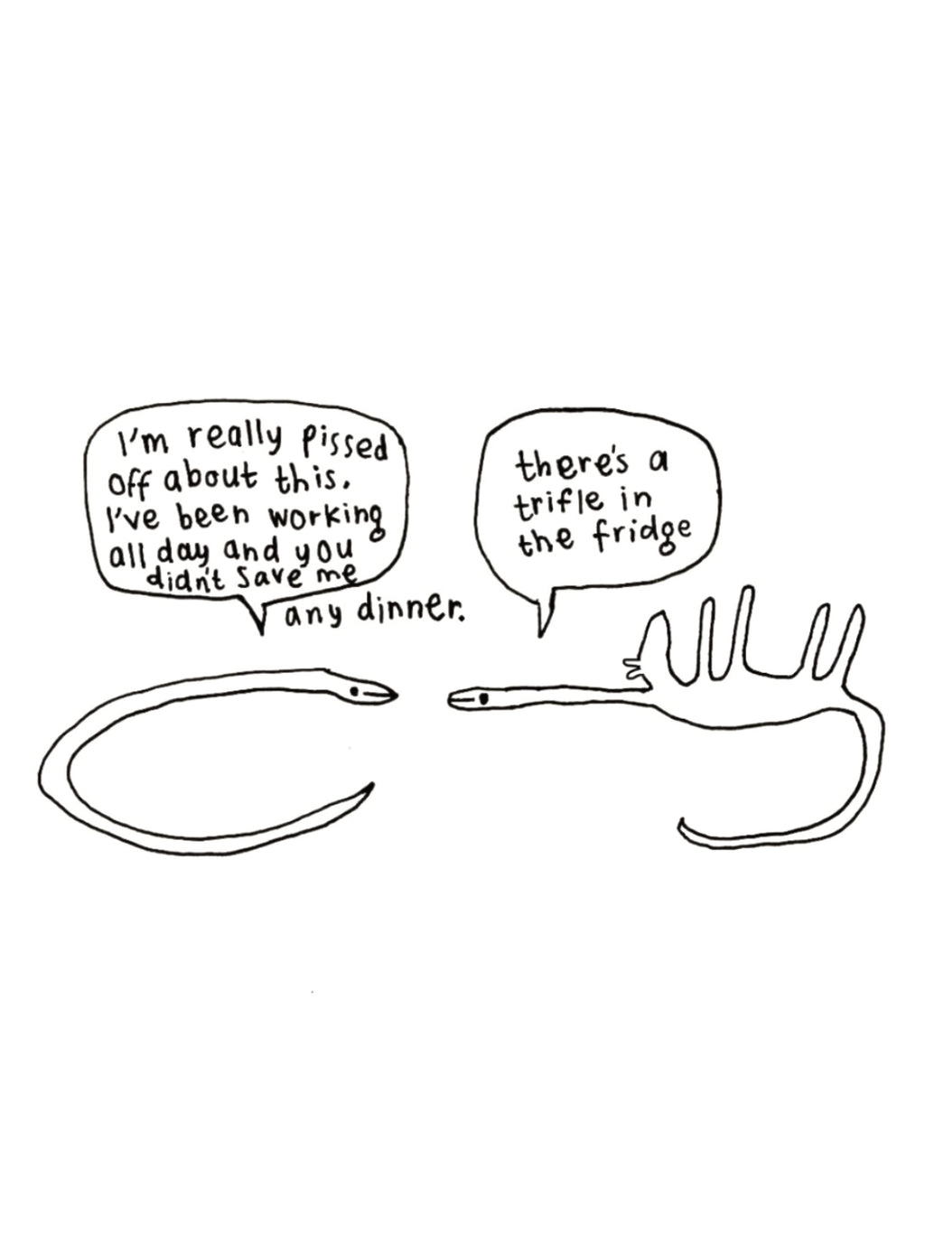 Snakes Trifle Card for Partner