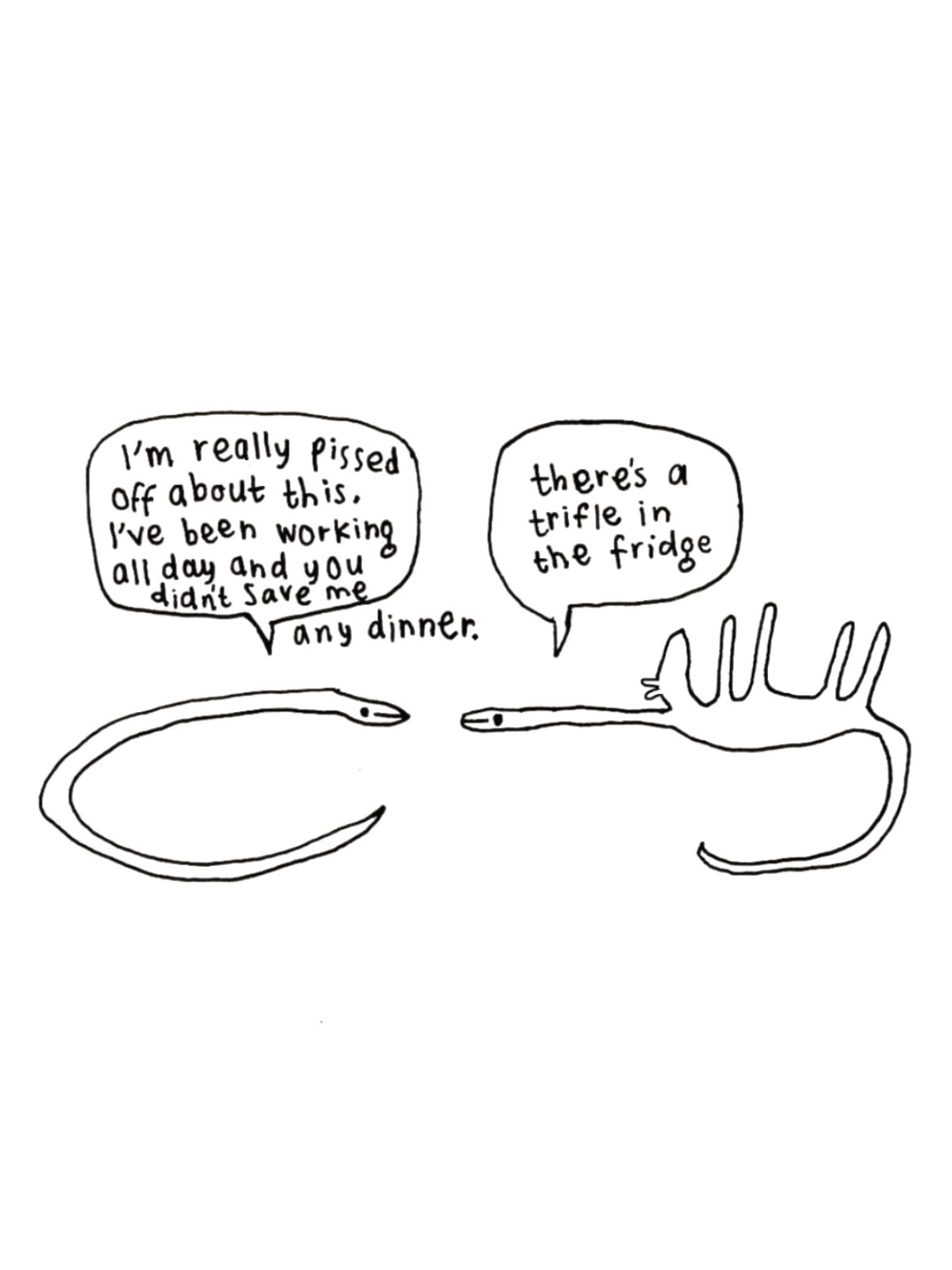 Snakes Trifle Card for Partner