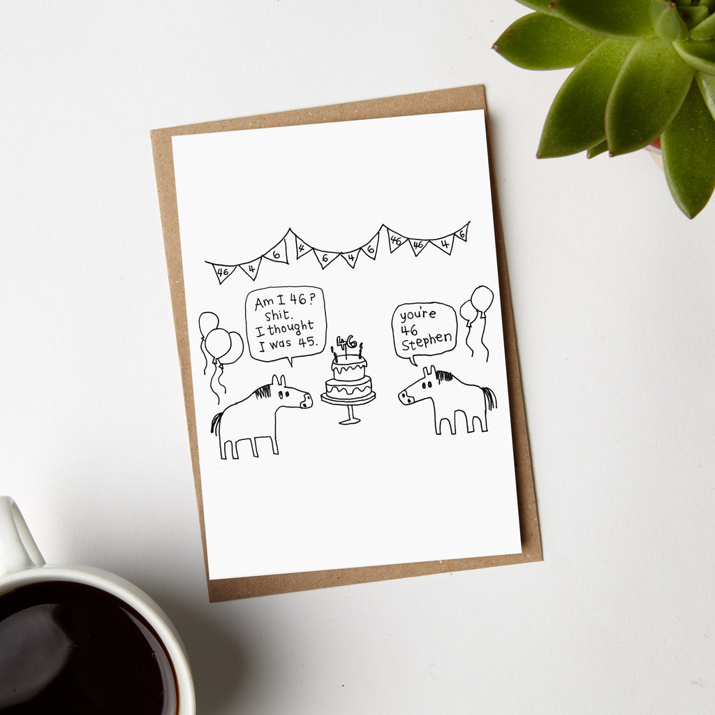 Happy 46th Birthday Card