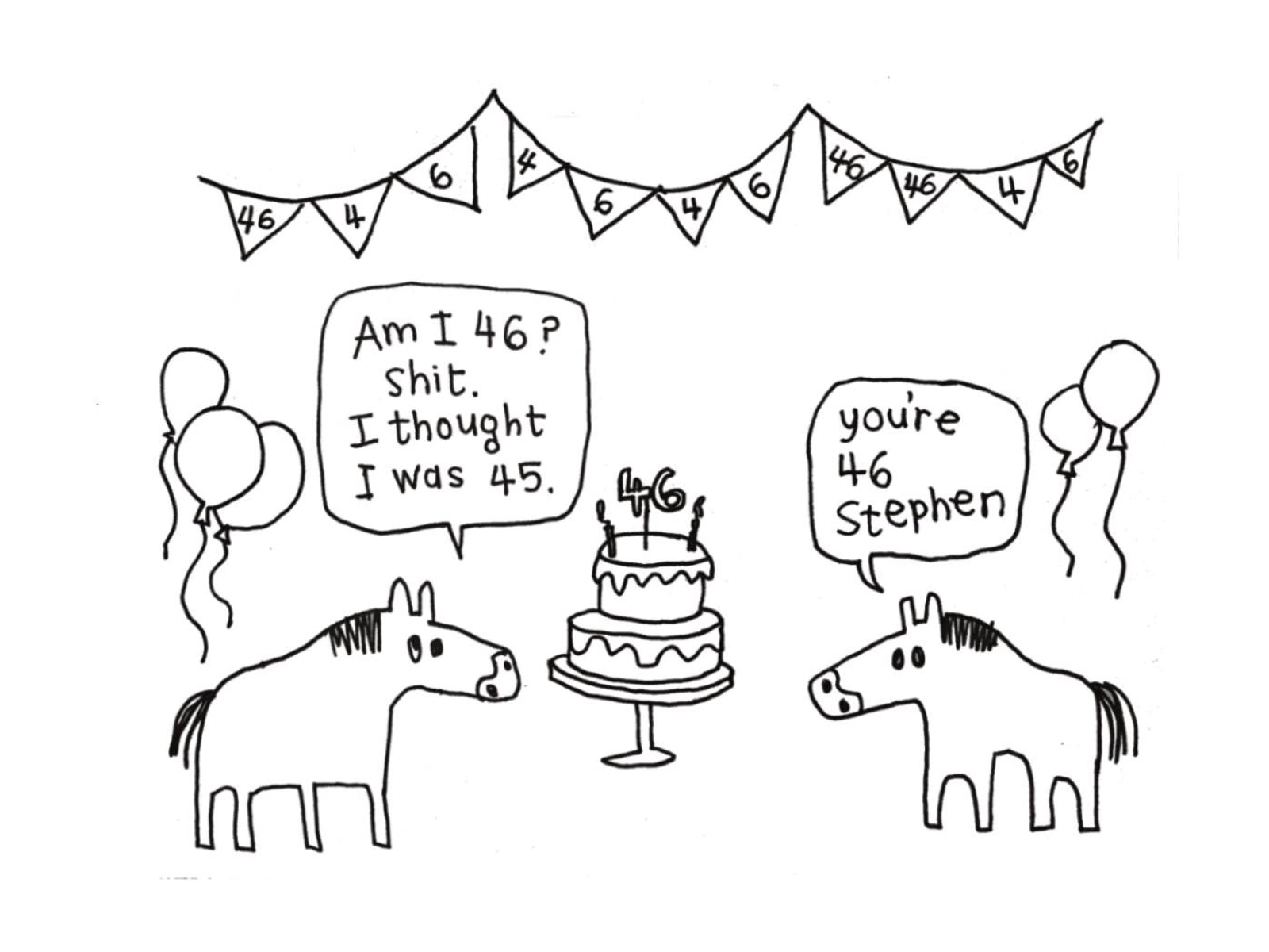 Happy 46th Birthday Card