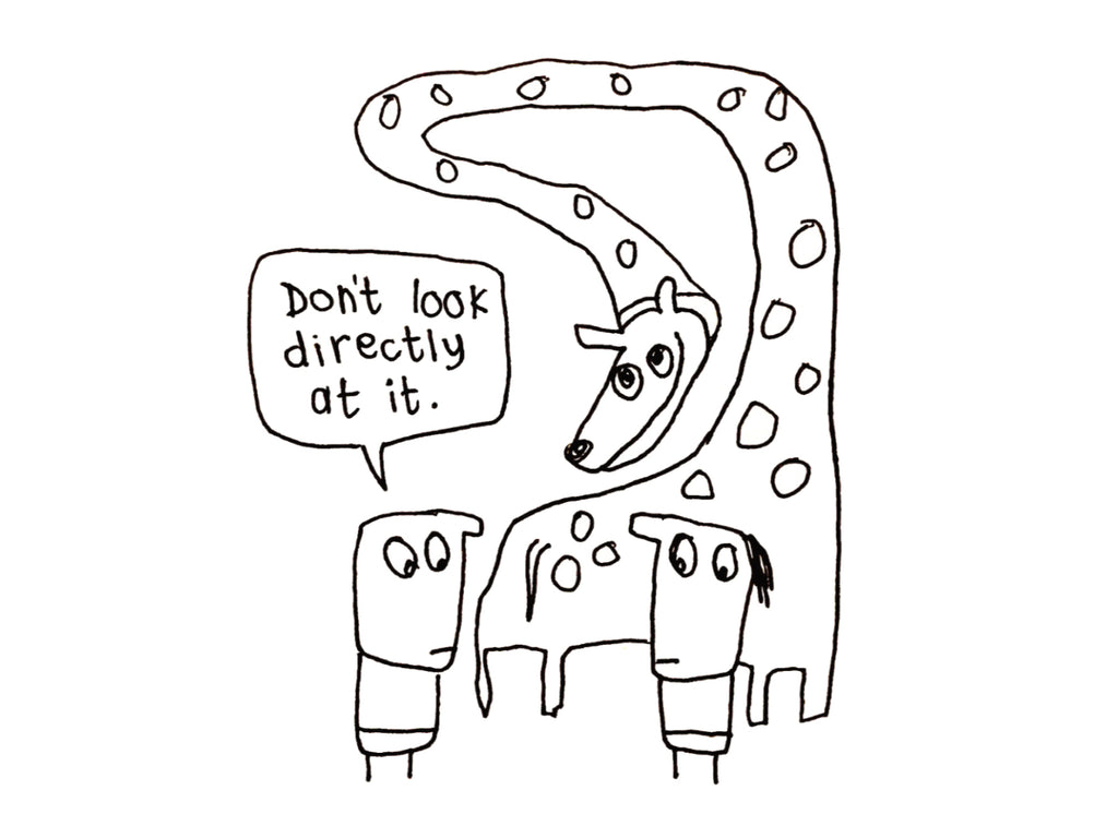 Don't Look Directly at it Creature Card | Funny Greeting Card for Friend