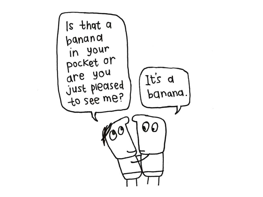 Banana in Your Pocket Card | Funny Greeting Card for Partner