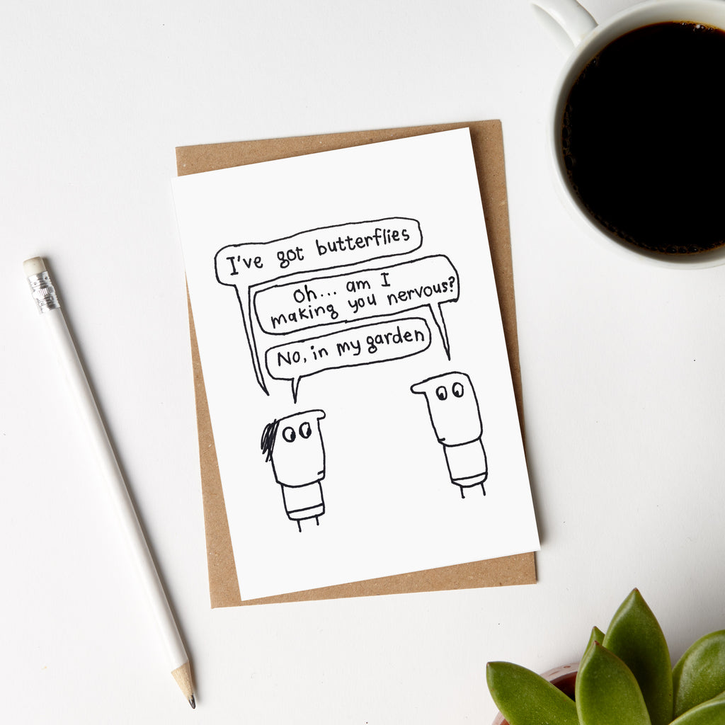 Butterflies In My Garden Card