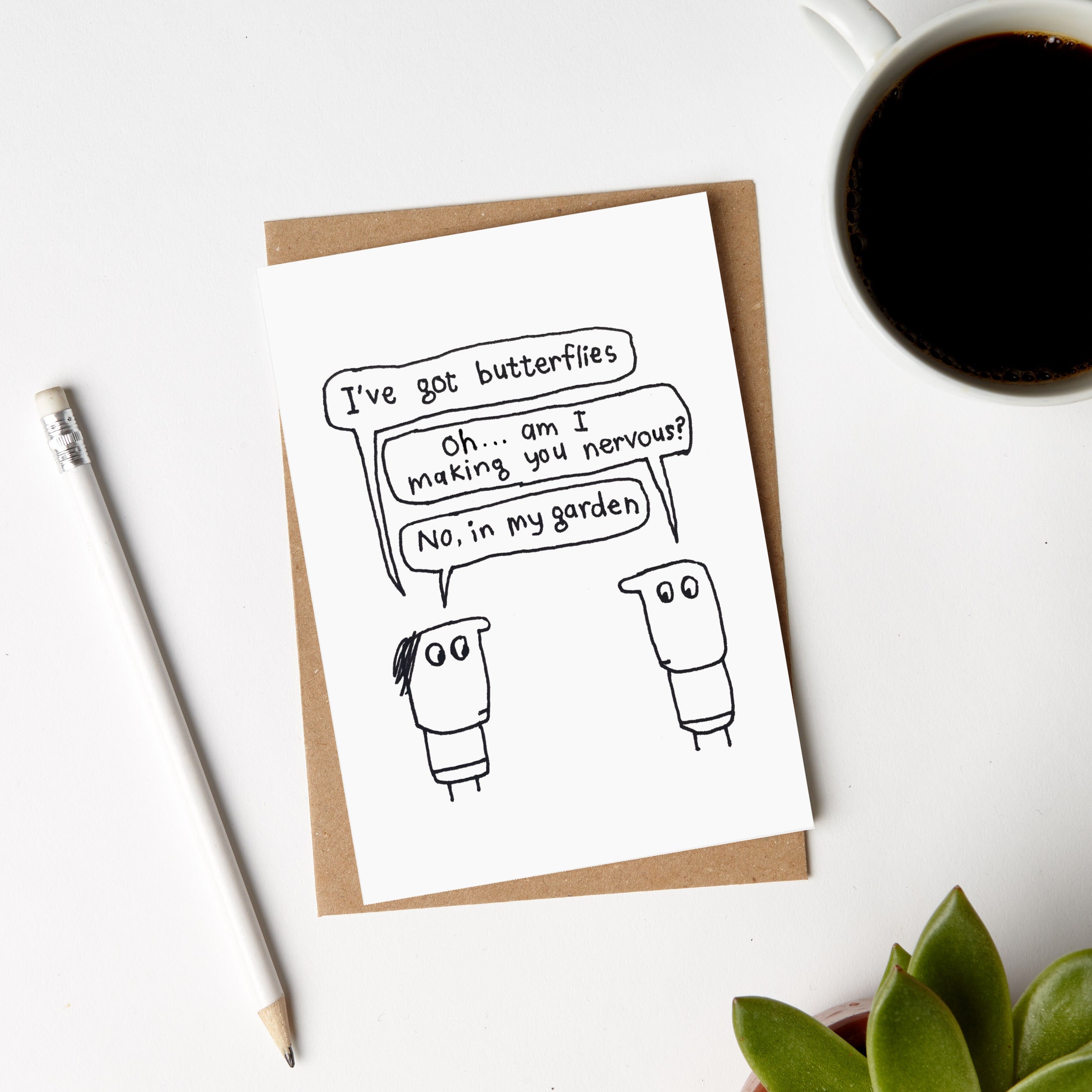 Butterflies In My Garden Card