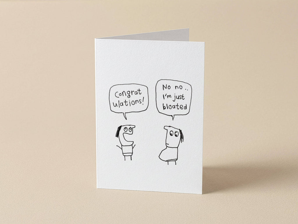 Not Pregnant Congratulations Card | Funny Greeting Card for Friend
