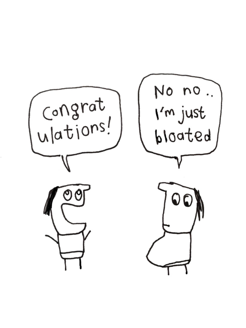 Not Pregnant Congratulations Card for Friend