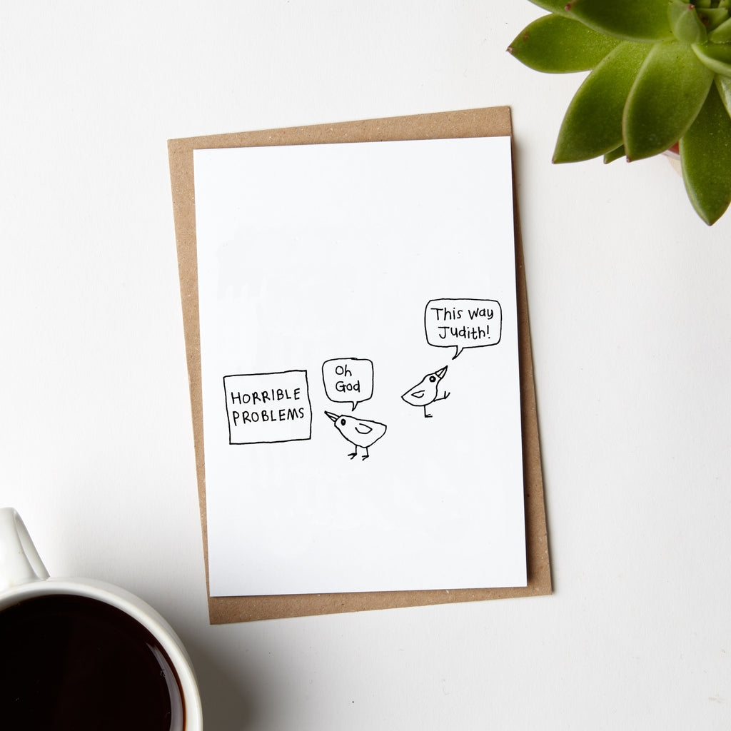 This Way Judith Bird Problems Card