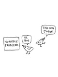 This Way Judith Bird Problems Card