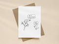 Camouflaged Tree Bird Card | Funny Greeting Card for Friend