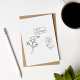 Camouflaged Tree Bird Card