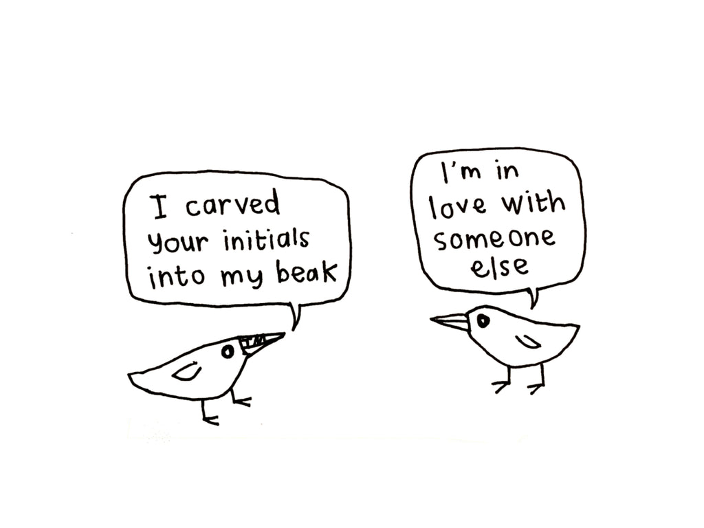 Carved My Beak Love Bird Card | Valentines Card for Partner