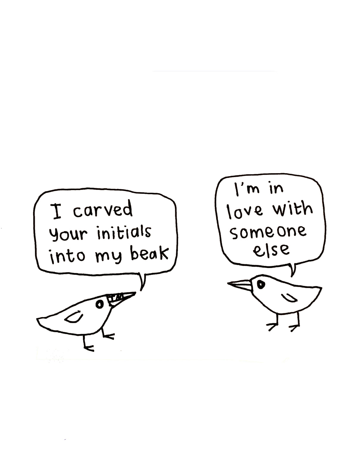 Carved My Beak Love Bird Card