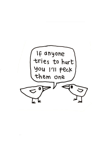 Peck Them One Bird Card