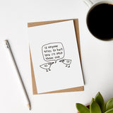 Peck Them One Bird Card