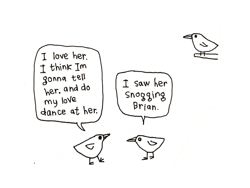 Snogging Brian Love Dance Bird Card | Valentines Card for Partner