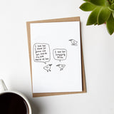 Snogging Brian Love Dance Bird Card