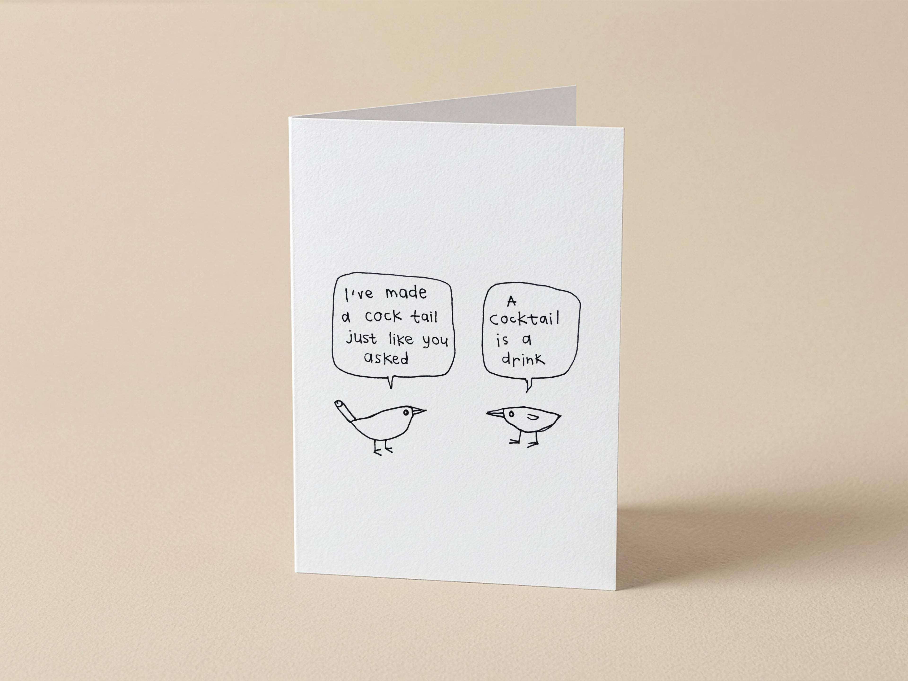 Cheeky Birthday Card for Friends | Funny Cocktail Card