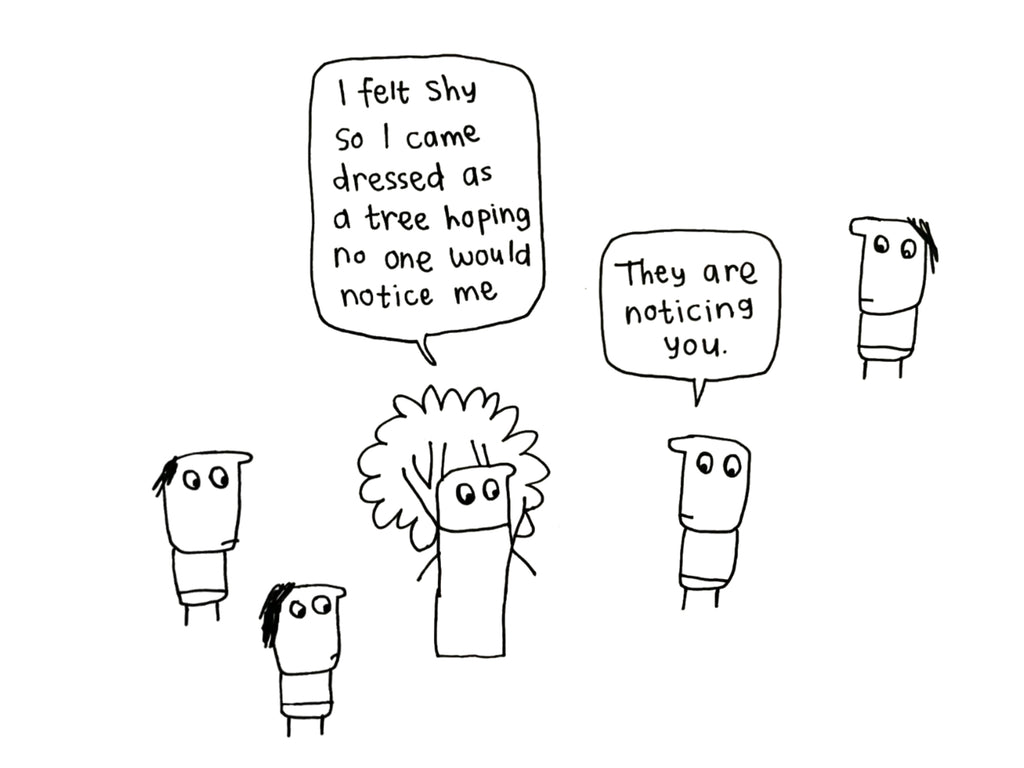 I Felt Shy Card | Funny Introvert Card for Friends & Colleagues
