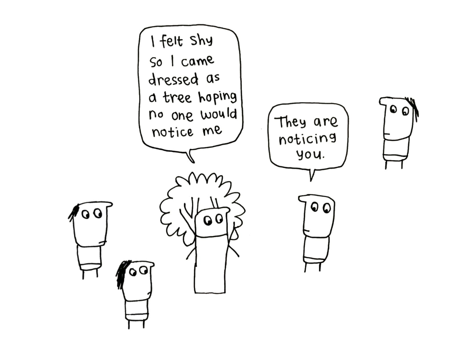 I Felt Shy Card | Funny Introvert Card for Friends & Colleagues