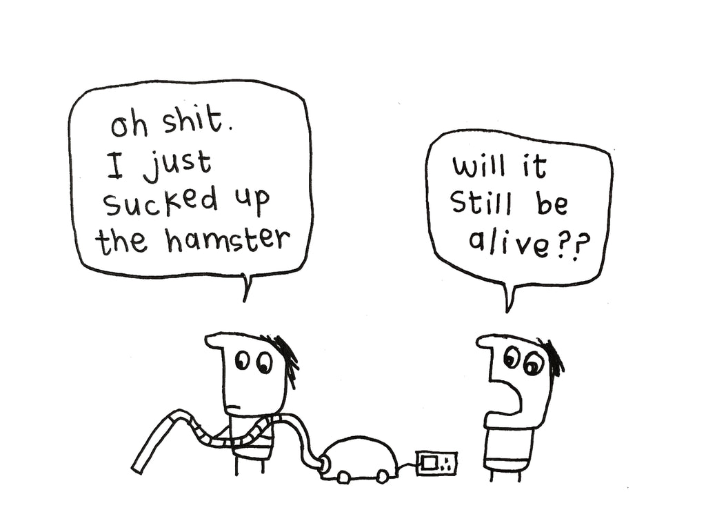 Vacuumed the Hamster Card | Funny Accident Card for Friends