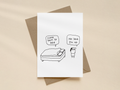 Come Back to Bed Card | Funny Lazy Morning Card for Couples & Partners