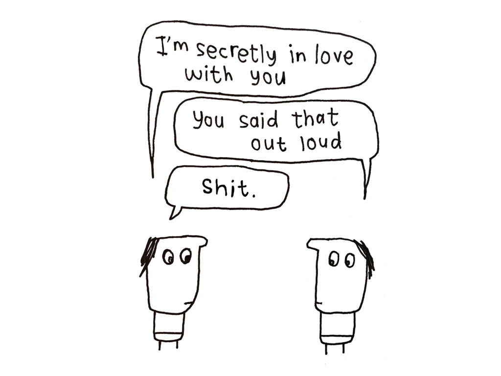 Secretly in Love with You Card | Funny Confession Card for Friends & Partners