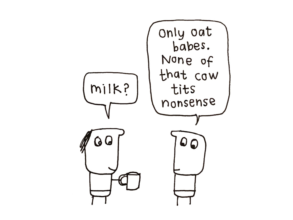 Only Oat Babes Card | Funny Vegan Card for Friends & Colleagues