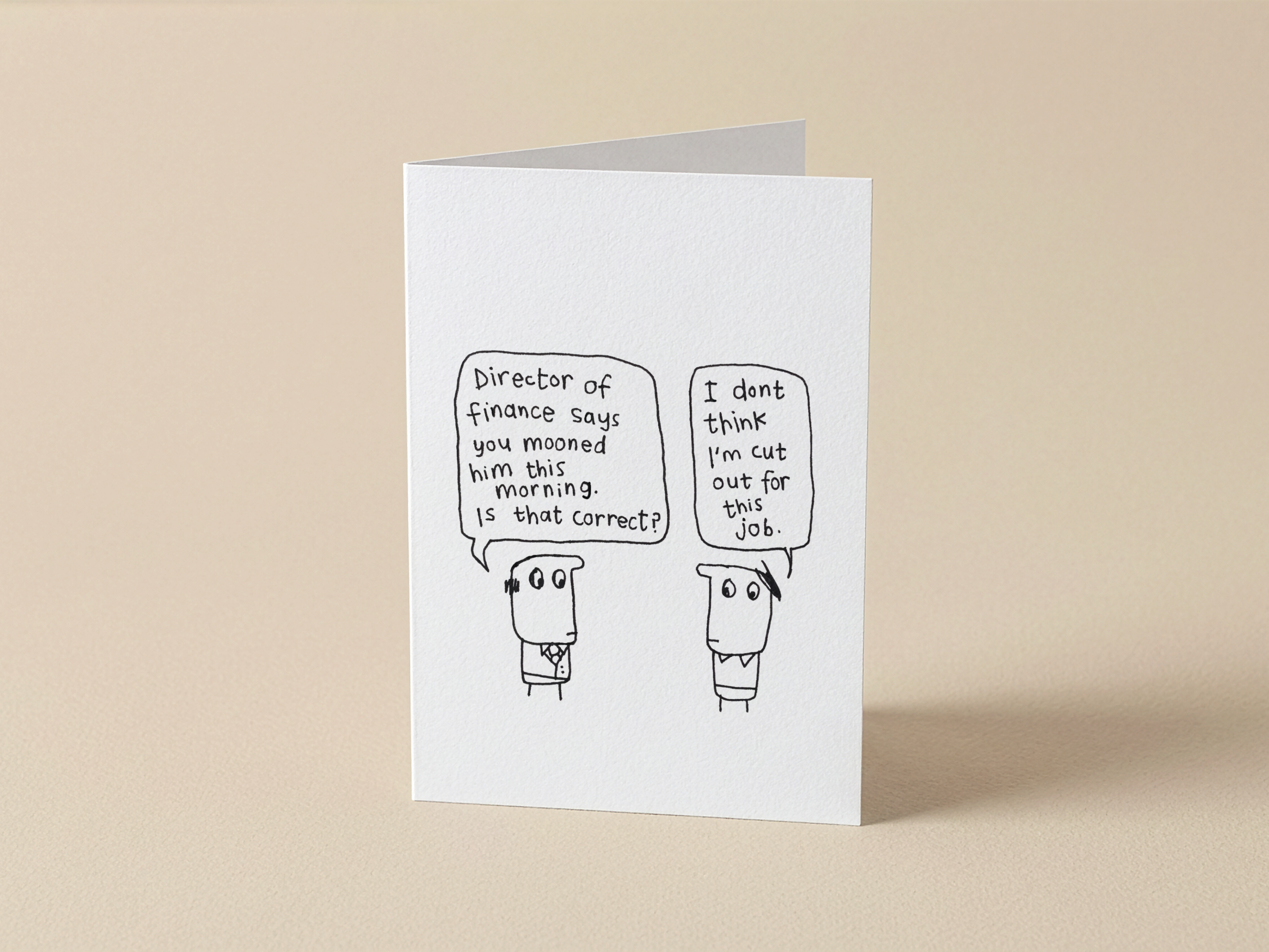 Not Cut Out for This Job Card | Funny Work Card for Colleagues & Friends