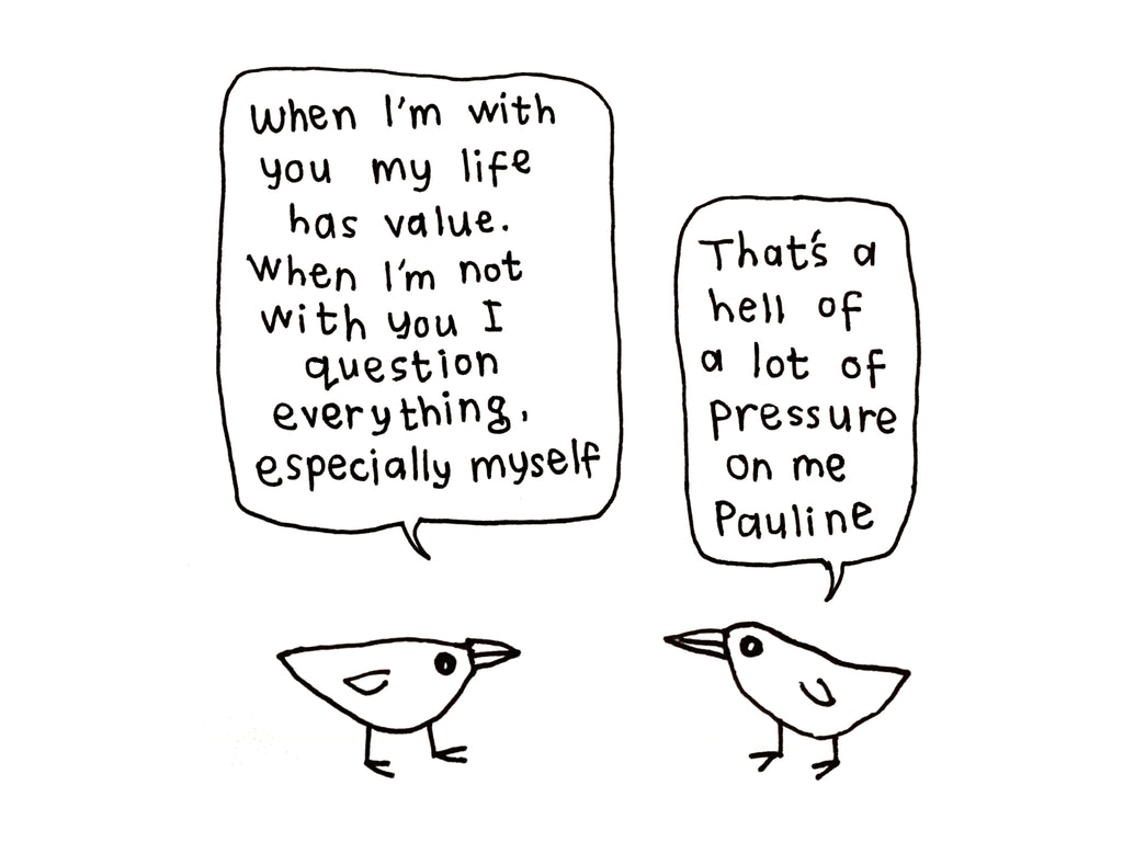 Pressure On Me Pauline Card | Funny Bird Card for Friends & Partners